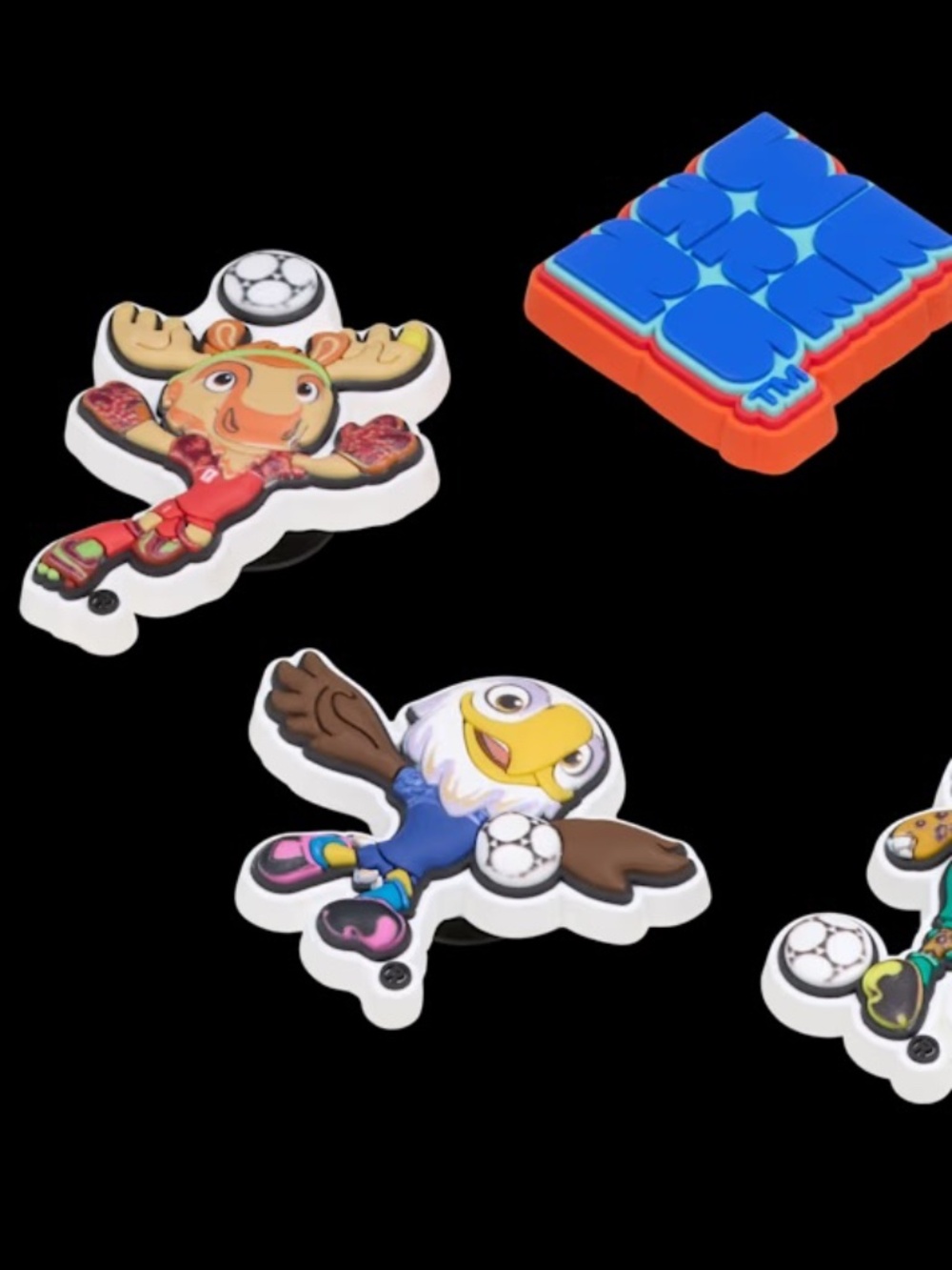 CROCS x FIFA World Cup '26 5-Pack Jibbitz™ Shoe Charms NEW - Picture 2 of 3